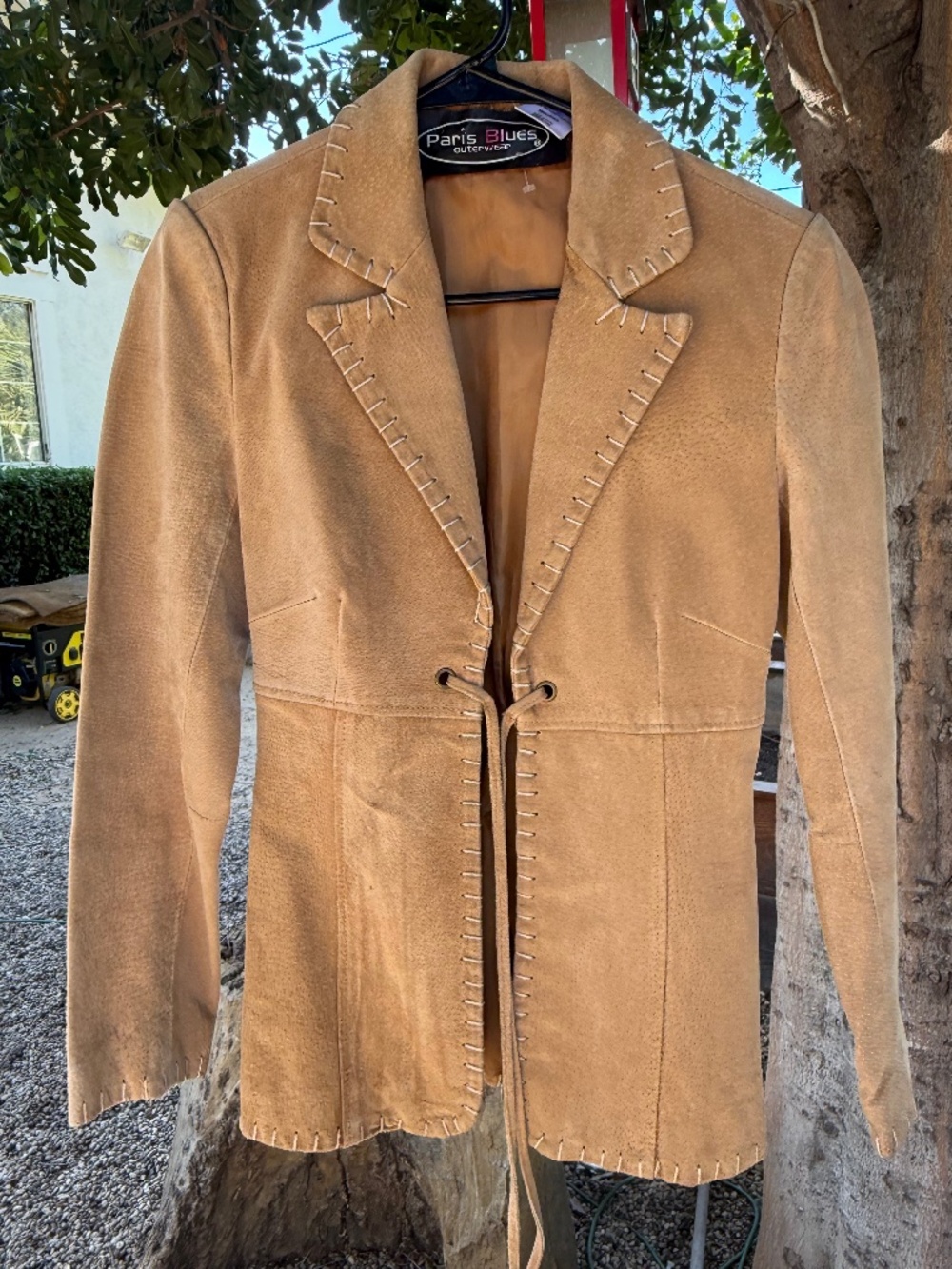 Vintage Paris Blues Suede/Leather Blazer Jacket ✨